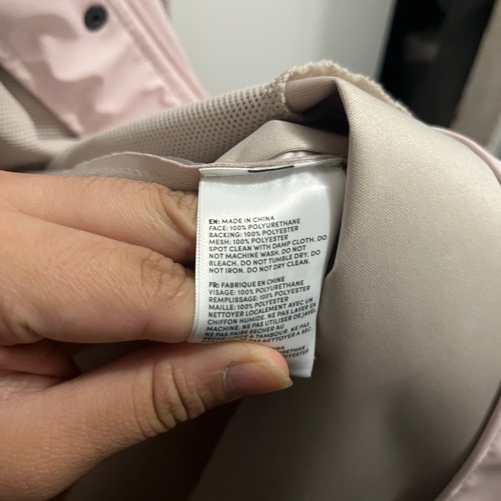 Lands' End Women's Light Pink Trench Coat - Picture 3 of 4